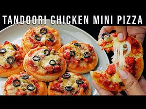 Mini Pizza Recipe | Tandoori Chicken Mini Pizza | Pizza Bites | Crispy And Soft Homemade Pizza