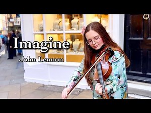 Imagine - John Lennon - Violin Cover by Holly May (Street Performance)