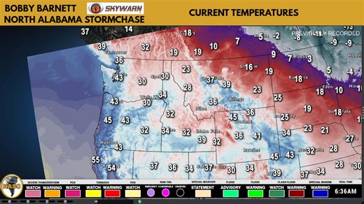 Current Temperatures *timestamp at bottom right corner of screen | North Alabama StormChase