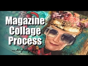 Magazine Collage Process Walkthrough - Sunglasses Lady