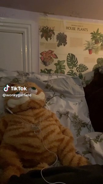 Garfield's Day: Listening to His Favorite Song