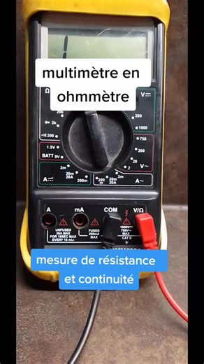 Mesure de résistance avec un multimètre