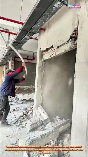 The Art of Manual Wall Demolition with Sledgehammers