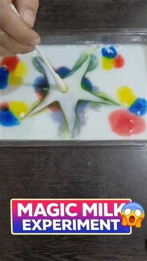 Milk + Colors = MAGIC ✨ | Science Experiment #shorts 🥛✨ | Colors Dancing Science #shorts