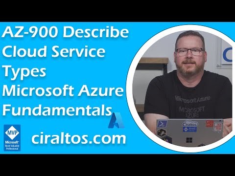 AZ-900 Describe Cloud Service Types, IaaS, PaaS, SaaS, Microsoft Azure Fundamentals