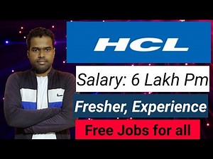 HCL Walkin interview private job full time job permanent job
