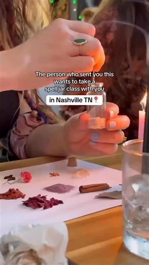 Hoamsy Nashville on Instagram: "POV: you take a spell jar class together in Nashville, TN ✨ A cozy, intention-filled experience for anyone ready to manifest the year they actually want. 📅 Feb 8 + multiple dates📍 Cafe AVO + more Join this guided Spell Jar Workshop where you’ll create a beautiful, personalized spell jar to call in your intentions for the year/for love ✨ You’ll learn the basics of manifestation, enjoy delicious bites and sips, and connect with a like-minded, magical community. Th