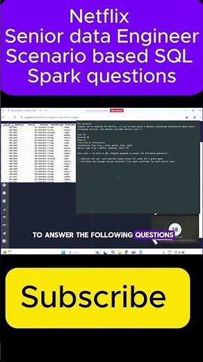 Netflix Senior Data Engineer Live Interview Experience | 3-9 Years | Spark, , SQL | Scenario-Based