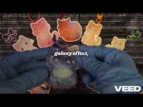 Meet the cutest galaxy kitten keychain ever