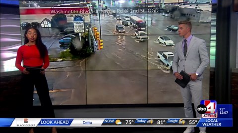 Roads flood, disrupting morning commute in parts of Northern Utah