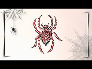 How to Draw a Spider Easy Step by Step | Spider Drawing