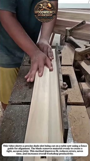 Precision Dado Slot Cutting on Table Saw | Strong Wood Joinery Method