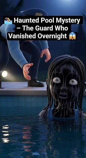 🏊‍♀️ Haunted Pool Mystery – The Guard Who Vanished Overnight 😱 #horrorshorts #scarytales #scary