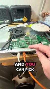 Update! I got it working with a new PoE backplane. Diagnostic smoke signals #repair #electronics