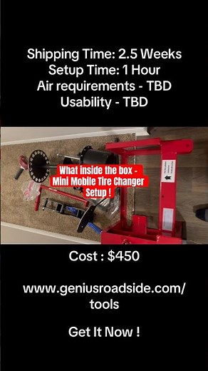 ✅😎Unboxing the Katool 2002 - Mini Mobile Tire Changer #roadsideassistance #roadsidegenius #katool