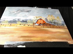 EASY Farm House Painting Tutorial! EASY Way To Paint a FarmHouse | EASY Painting Tutorial