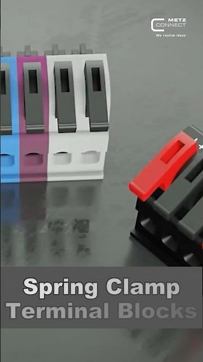 Spring clamp terminal blocks - quick, easy, and secure!