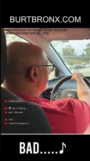 Burt sings Stacy's Dad (Explicit Version) to his Uber driver