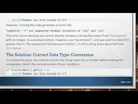 Understanding tkinter StringVar Comparisons in Python: Solving TypeErrors with Ease