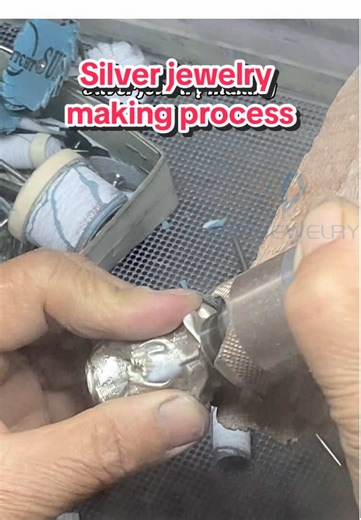 Silver jewelry making process #jewelry #jewellery #silver #factory #accessories