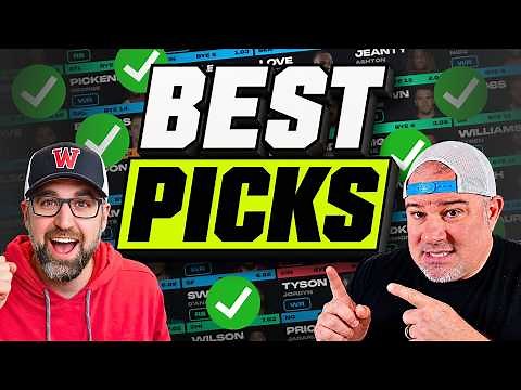 The BEST PICK In Every Round of Your Fantasy Football Draft