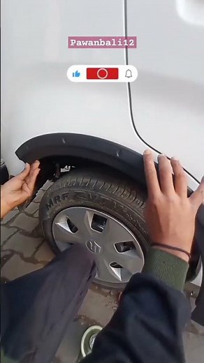 New Wagon-R wheel Arch Cladding.⭕#carcustomization #youtubeshorts #car #marutisuzuki #wheels #bass