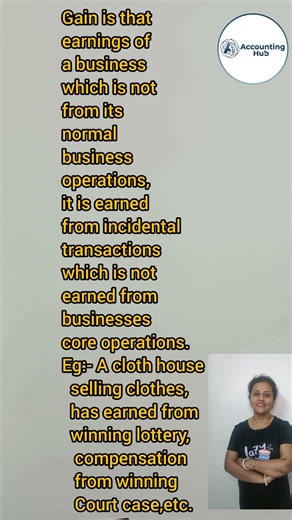 Meaning of Gain in Accounting | Simple Explanation for Students 📈📘