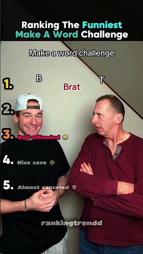Ranking The Funniest Make A Word Challenge Moments 😂