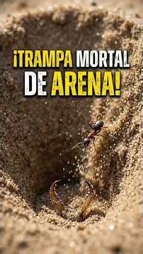 El insecto que construye trampas mortales en la arena #animalia