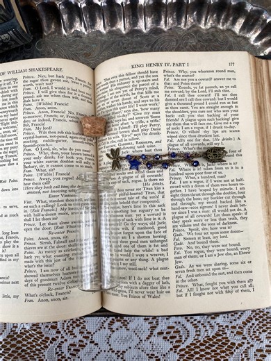 Whimsical Sapphire & Bronze Pen or Pencil Jewelry - Etsy