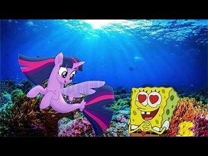 SpongeBob SquarePants seeing Twilight Sparkle as a merpony
