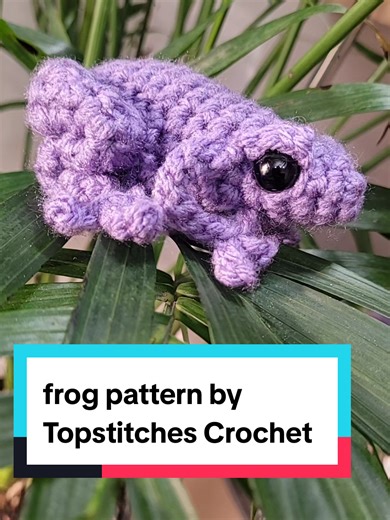 got to test this little cutie from @Topstitches Crochet 🥰 give them a follow and check out this pattern and more #crochet #crochetersoftiktok #amigurumi #crochetfrog #amigurumifrog
