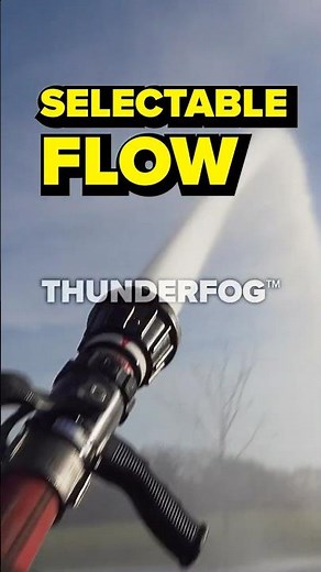 The ThunderFog selectable flow rate nozzle lets you instantly bump flow #firefighter #firefighting