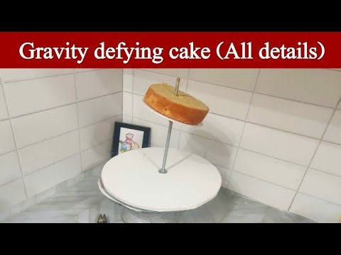 Gravity defying cake stand structure tutorial ‪@NadiyaTanvir‬