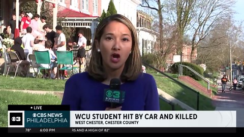 West Chester University students remember Garrett Nicholas, fatally hit by car near home