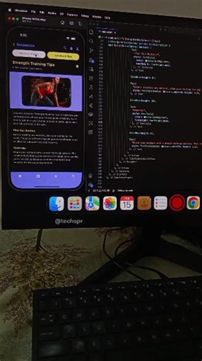 Fitness App UI design using flutter 🔥🔥🔥#flutterui #fluttershorts #startup #businessgrowth #flutteranimation | Techspr