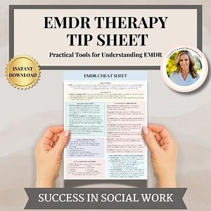 EMDR for therapists cheat sheet, Eye Movement Desensitization and Reprocessing