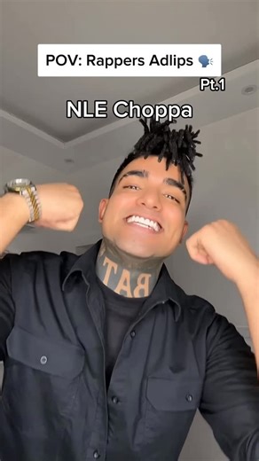 RAHIM BAT on Instagram: "Rapper’s Adlips: NLE Choppa Adlips Be Like 🗣️ . #NLEChoppa"