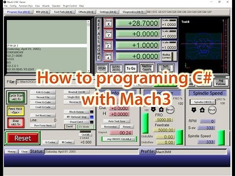 How to programing C# with Mach3