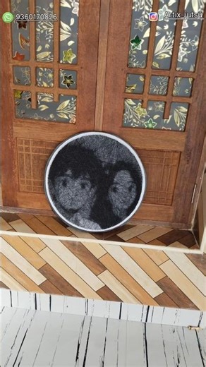 Couple string art Portrait [Anime] #art #threadart #stringartshop #birthdaygift #creativegifts#love