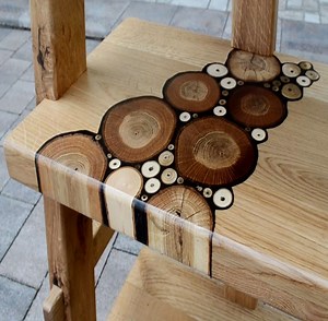 Oak bookshelves with inlay | Woodworking Tools