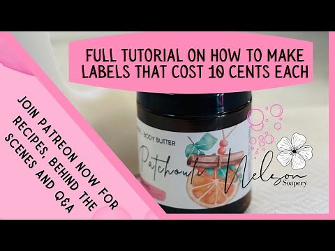 Full tutorial on how to make professional labels that cost as little at 10 cents using canva