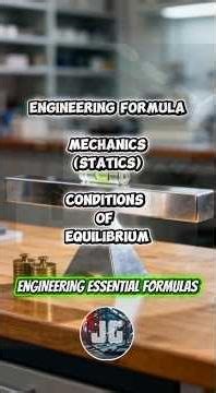 Engineering Formula🔥MECHANICS (STATICS): Conditions of Equilibrium🚀 #shorts #mechanics #engineering