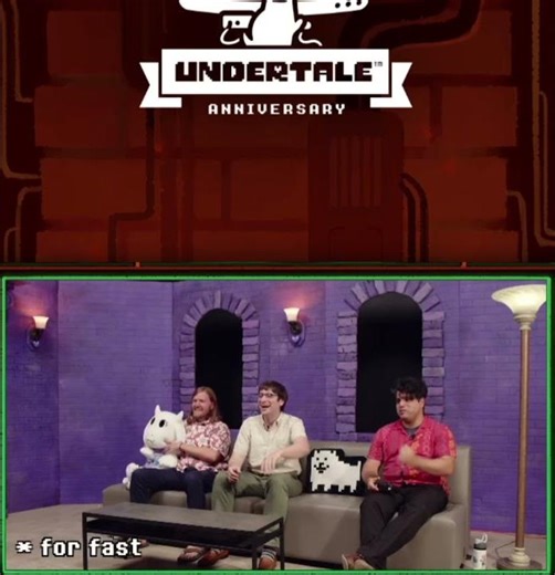 Toby Fox spin dashes live on stream