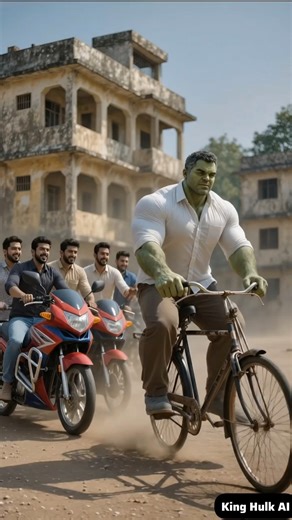 Gareeb Hulk Ne jeeti Super bike 🚲 #shorts #hulk #superbike