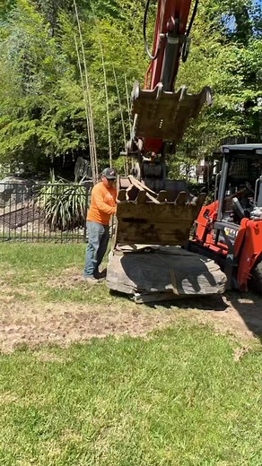ROCKING (the shore of this gorgeous natural pond) LIKE A HURRICANE #pond #pondlife #landscaping #landscapedesign #excavator #waterfeature #timelapse #construction | Garden State Koi Pond & Waterfall Design Center