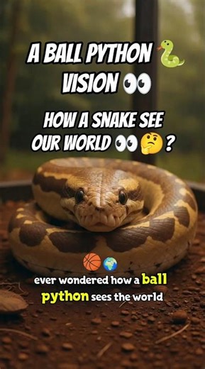 Ball python snake with special powers 💪😱 #shorts #snake #nature #animals #facts #didyouknow