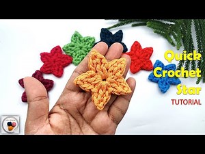Easy & Quick Crochet Star Pattern | Beginner-Friendly Star Tutorial in Minutes