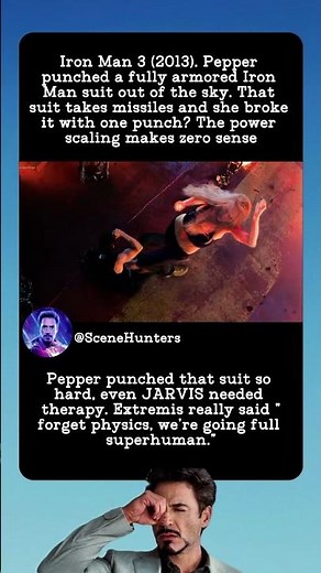 Pepper Destroys Iron Man Suit with One Punch - Extremis Power Explained