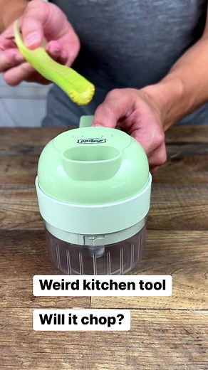 2.7K views · 29 reactions | Weird kitchen tool. Will it chop? | Ryan R Experiments | Facebook